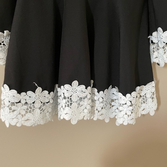 Full sleeve peplum flared top with Lace - Picture 3 of 5